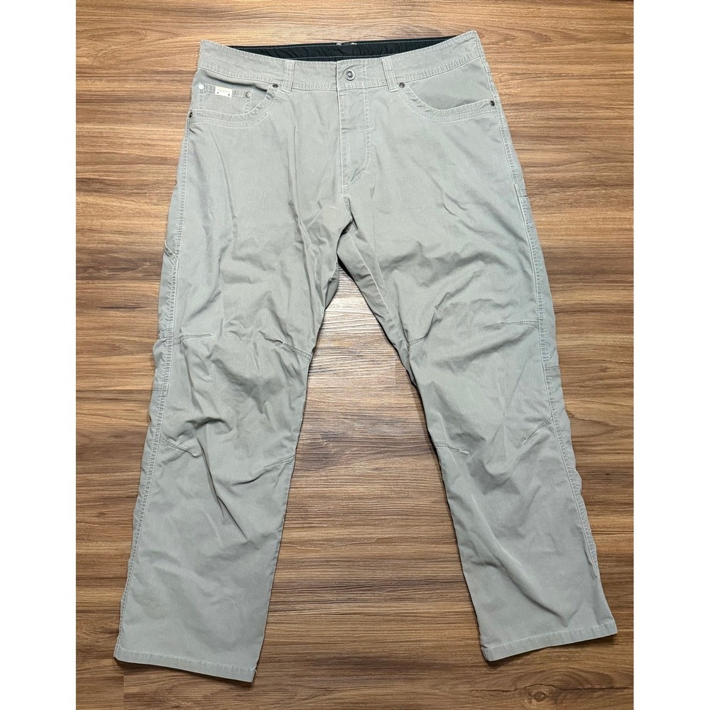 Kuhl Revolvr Gray Outdoor Hiking Pants Mens Vintage Patina Dye Sz 36x30